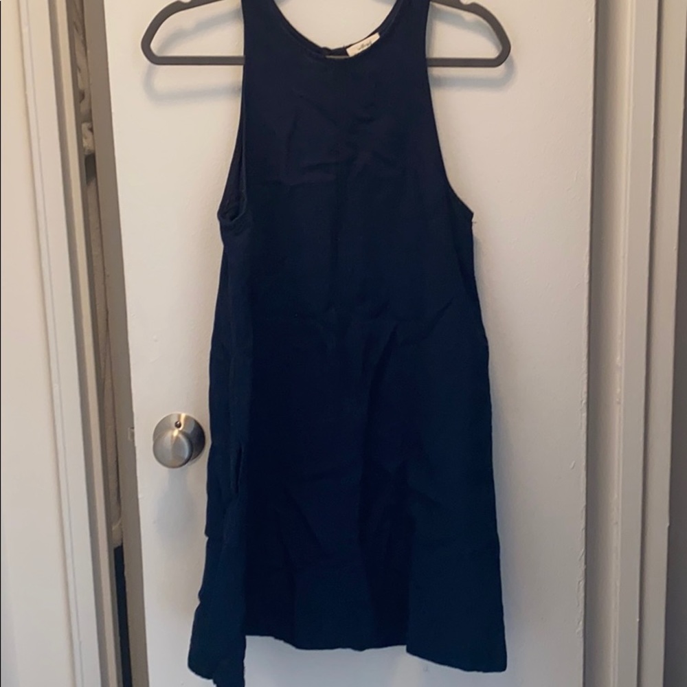 Aritzia high neck tank denim dress
